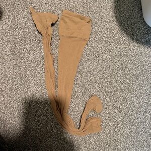 Tan knee high nylon Tights